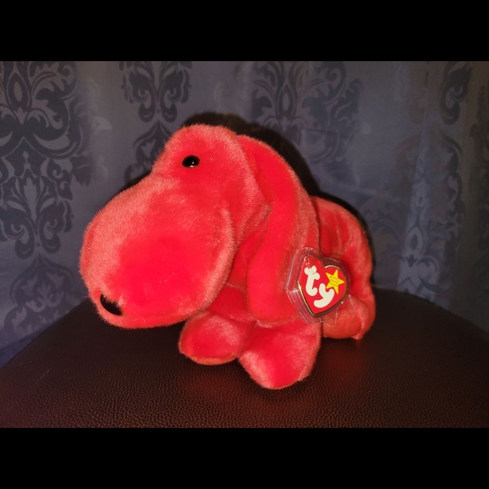 Clifford The Big Red Dog - Rover the Red Dog Beanie Buddy 1998 Plush